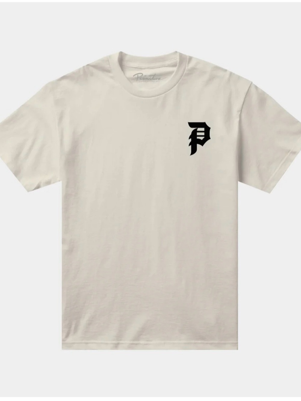 Primitive Skateboarding Dirty P Heavyweight Oversized Cream & Black Shirt
